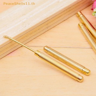 Peaceshells ช้อนกําจัดขี้หู แบบพับได้ สีทอง