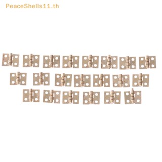 Peaceshells บานพับประตูตู้ ชุบทองเหลือง ขนาดเล็ก 20 ชิ้น