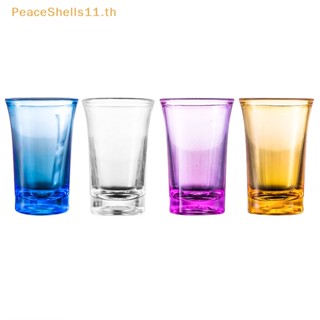Peaceshells กระสุนแก้วอะคริลิค พลาสติก สร้างสรรค์ สําหรับใส่เครื่องดื่ม เหล้า ไวน์
