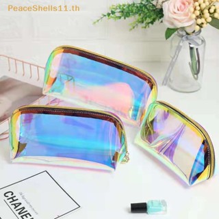 Peaceshells กระเป๋าเครื่องสําอาง แบบใส แบบพกพา 1 ชิ้น