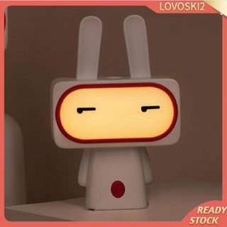 [Lovoski2] โคมไฟกลางคืน รูปกระต่าย หรี่แสงได้ สําหรับตกแต่งข้างเตียง