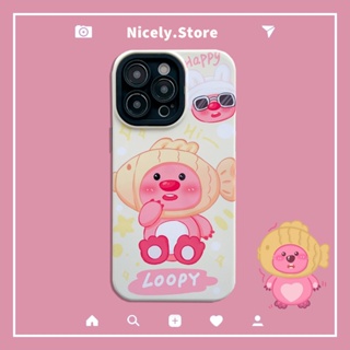 เคสโทรศัพท์มือถือ PC แข็ง กันฝุ่น กันกระแทก ลายน่ารัก 2 in 1 สําหรับ iPhone 14 13 12 Pro Max 11