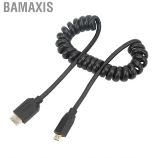 Bamaxis 1.2m Mini HD Interface 2.1V Coiled Cable Male To Adapter Hot