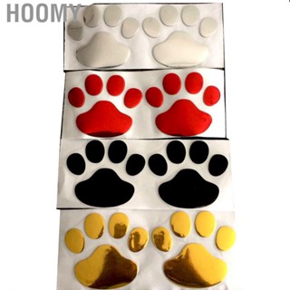 Hoomy 2pcs Universal PVC Dog Paw Footprint  Car Emblem Decal Decoration Exterior Accessories