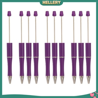 [HelleryTH] ปากกาลูกลื่น ลูกปัด ปากกาลูกลื่น อุปกรณ์การเขียน สํานักงาน DIY 10 ชิ้น สําหรับโรงเรียน สํานักงาน จบการศึกษา