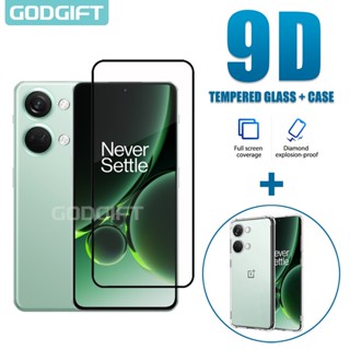 Godgift 2 in 1 กระจกนิรภัยกันรอยหน้าจอ ซิลิโคน กันกระแทก สําหรับ OnePlus Nord 3 5G 11 11R 10R 10 Pro Nord 2T CE 2 3 Lite N20 N30 5G