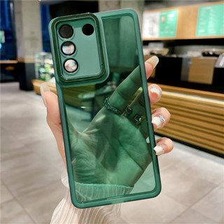 เคสโทรศัพท์มือถือแบบนิ่ม ใส บาง กันรอยกล้องถ่ายรูป สําหรับ VIVO V27 PRO V27PRO V27E V23E