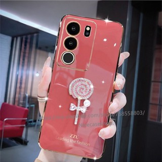 พร้อมส่ง เคสป้องกันโทรศัพท์มือถือ TPU แบบนิ่ม ลายอมยิ้ม กันน้ํา สําหรับ VIVO V29 5G V29e V29 Pro 5G 2023 V29 5G