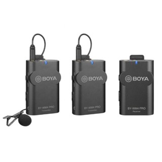 ไมโครโฟน Boya รุ่น BY-WM4 PRO K2 Dual Wireless Microphone ไมค์ไร้สาย ไมค์คู่ ใช้ได้ทั้งกล้องและมือถือ อุปกรณ์เสริมเสียง