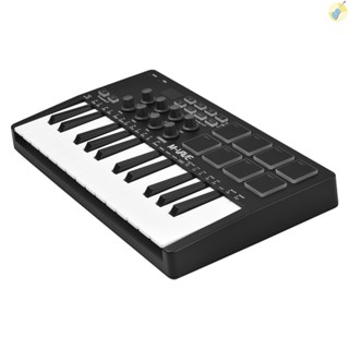 M-vave คีย์บอร์ดควบคุม MIDI 25 คีย์ ขนาดเล็ก แบบพกพา USB MIDI พร้อม 25 ความเร็ว 8 RGB 8 ลูกบิด