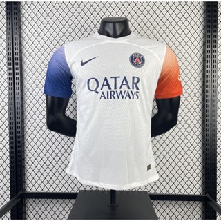 เสื้อกีฬาแขนสั้น ลายทีมชาติฟุตบอล Paris St Elmain 23-24 ชุดเยือน