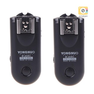 Yongnuo RF-603N II Wireless Remote Flash Trigger N1 for  D800 D700 D300 D200 D3