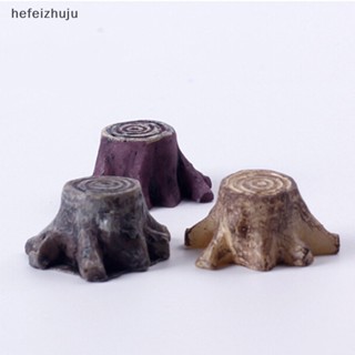 [hefeizhuju] ใหม่ล่าสุด ตอไม้จิ๋ว เครื่องประดับบ้านตุ๊กตา งานฝีมือ ตกแต่งสวนบูติก