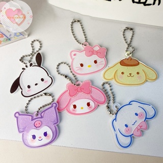 SANRIO Siyuyan พวงกุญแจอะคริลิค ลายการ์ตูนอนิเมะ Melody Kuromi Pochacco น่ารัก สําหรับผู้หญิง