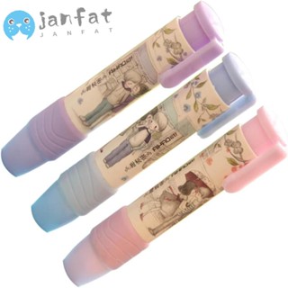 Janfat ยางลบดินสอมาตรฐาน สีฟ้า สีม่วง สําหรับสํานักงาน 3 ชิ้น