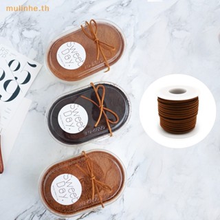 Mulinhe สายเชือกหนังนิ่มเทียม 22 ม. สําหรับทําขนม ตกแต่งเค้ก โบว์ DIY