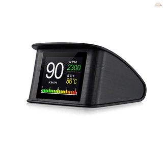 Y-smart HUD เครื่องวัดความเร็วดิจิทัล OBDII หน้าจอ 2.2 นิ้ว พร้อมหน้าจอ ระยะทาง เวลา และอื่น ๆ สําหรับรถยนต์