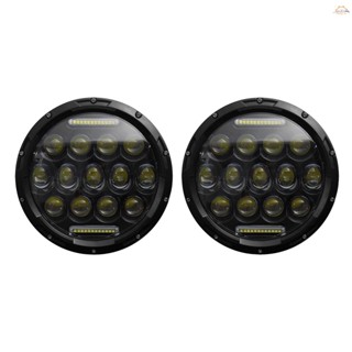 Y- ไฟหน้า LED 200W 6000K IP67 DRL สูง ต่ํา ขนาด 7 นิ้ว กันน้ํา สําหรับรถยนต์ รถจักรยานยนต์ 2 ชิ้น