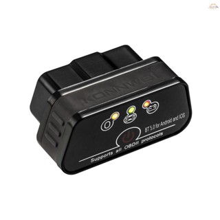 Y-konnwei KW901 OBDII BT 5.0 เครื่องสแกนเนอร์วินิจฉัยความผิดพลาดของเครื่องยนต์อัตโนมัติ แบบไร้สาย