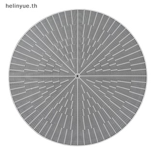 Helinyue แผ่นตาข่ายซิลิโคน ทรงกลม สีขาว สําหรับนึ่งเกี๊ยว ขนมปัง เบเกอรี่