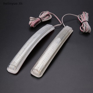 Helinyue แถบไฟเลี้ยว LED 12V สําหรับติดกระจกมองหลังรถยนต์ TH