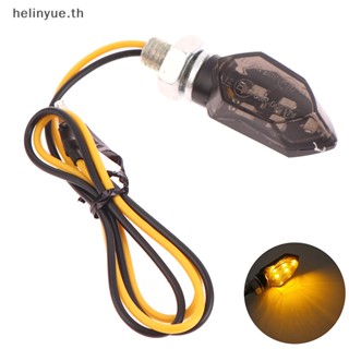 Helinyue หลอดไฟเลี้ยว Led 5 ดวง 12V สีดํา สําหรับรถจักรยานยนต์