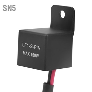 SN5 12V 150W 2Pin LED Flasher Blinker Relay พร้อมสายเคเบิลสำหรับตัวบ่งชี้สัญญาณไฟเลี้ยวรถจักรยานยนต์