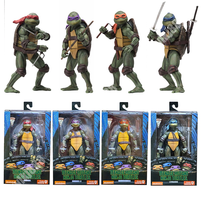 Neca Teenage Mutant Ninja Turtles Action Figure TMNT 1990 เวอร์ชั่นภาพยนตร์ Limited Edition ตุ๊กตาโมเดลแอ็คชั่นขนาด 7 นิ้ว
