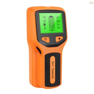 Y-stud Finder เครื่องสแกนเนอร์ติดผนัง - เครื่องตรวจจับสตั๊ดอิเล็กทรอนิกส์ 5 in 1 พร้อมจอแสดงผล HD LCD, สาย AC ไม้ โลหะ ตรวจจับสตั๊ด