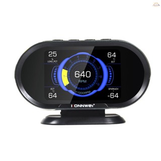 Y-konnwei Hud เครื่องสแกนเนอร์ OBDII OBDII หน้าจอ 3.5 นิ้ว สําหรับรถยนต์