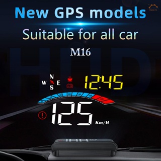 Y-car HUD โปรเจคเตอร์ GPS หน้าจอดิจิทัล พร้อมความเร็ว นาฬิกาดิจิทัล สัญญาณเตือนความเร็วเกิน วัดระยะทาง อุณหภูมิน้ํา ทิศทาง ระยะเดียว สําหรับรถยนต์