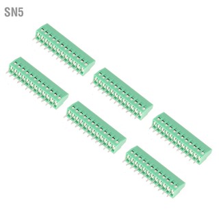 SN5 10 ชิ้น/เซ็ต 12 ขา 2.54 มม.สีเขียว PCB Universal ขั้วต่อสกรู