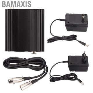 Bamaxis 48 V Phantom Power Supply Professional  with XLR 3 Pin Cable for Music Recording Equipment