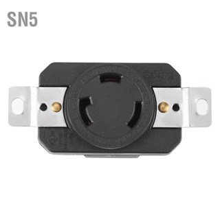 SN5 NEMA L5-30R 30A 125V Twist Lock เต้ารับไฟฟ้าหญิงสำหรับชุดสายไฟเครื่องกำเนิดไฟฟ้า