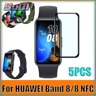 Suqi ฟิล์มป้องกันรอยขีดข่วน อุปกรณ์เสริม สําหรับ HUAWEI Band 8/8 NFC 5 ชิ้น