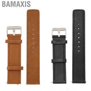 Bamaxis Leather Watch Strap  20mm Adjustable Durable for Bip S Amazfit GTS 2