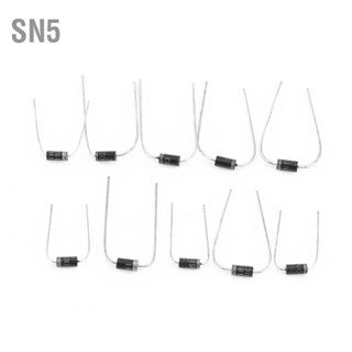 SN5 200 ชิ้น 10 ค่า Rectifier Diode Assortment ชุดอิเล็กทรอนิกส์ 1N4001 ~ 1N4007 1N5817 1N5819 พร้อมกล่อง