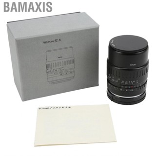 Bamaxis 40mm F2.8 Macro Lens  1:1 Magnification APS‑C 40° Viewing Angle Multilayer Coating 2 Low Dispersion Lenses for Portraits