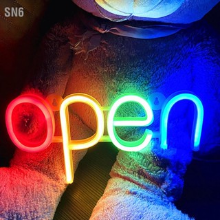 SN6 LED Neon Open Sign ความสว่างสูงกันน้ำ Mini สำหรับธุรกิจกลางแจ้ง