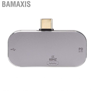 Bamaxis USB C Hub  Docking Station Type Male To HD Multimedia Interface 2 Female for Windows OS X Android