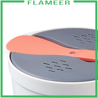 [Flameer] หม้อนึ่ง หม้อนึ่ง 2 ลิตร ไม่ติดผิว สําหรับไมโครเวฟ หม้อนึ่งมันฝรั่ง