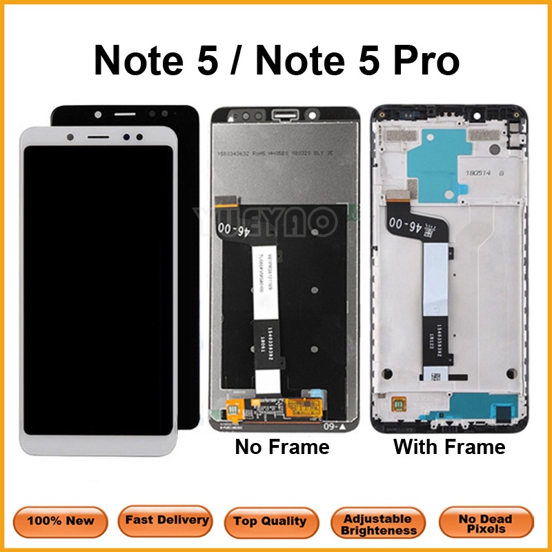 อะไหล่หน้าจอสัมผัสดิจิทัล LCD พร้อมกรอบ แบบเปลี่ยน สําหรับ Xiaomi Redmi Note 5 Pro Note 5 Redmi Note5