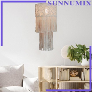 [Sunnimix] โคมไฟระย้ามาคราเม่ สไตล์โบฮีเมียน สําหรับแขวนตกแต่งห้องนอน สํานักงาน