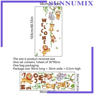 [Sunnimix] สติกเกอร์วอลเปเปอร์ ลายตัวอักษร Welcome DIY สําหรับติดตกแต่งผนังบ้าน ห้องนอนเด็ก