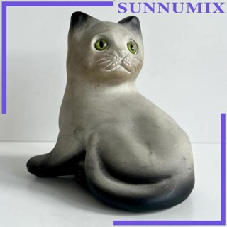 [Sunnimix] รูปปั้นแมว สําหรับตกแต่งสวน ชั้นวางหนังสือ