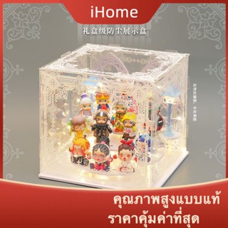 Ihome * กล่องอะคริลิคใส กันฝุ่น พิมพ์ลาย 3D สําหรับโชว์ฟิกเกอร์