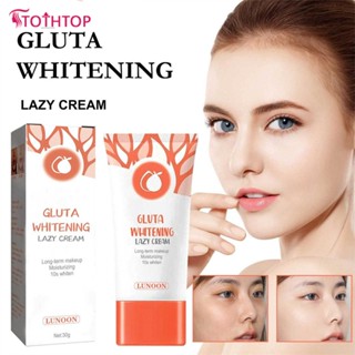 Lunoon ครีมไวท์เทนนิ่งคอนซีลเลอร์ Moisturizing Firming แต่งหน้าขี้เกียจครีม Isolate ผิวกระจ่างใสสี 30g [TOP]