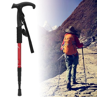 CCclamber อลูมิเนียมอัลลอยด์กลางแจ้ง Suspension T Handle Trekking Pole Walking Stick สำหรับปีนเขาแคมป์ปิ้ง