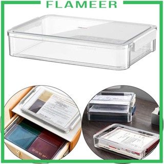 [Flameer] กล่องจัดเก็บเอกสาร แบบพกพา อุปกรณ์เสริม สําหรับโต๊ะทํางาน