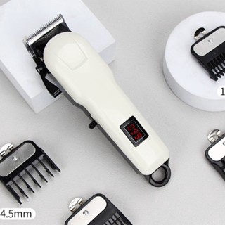 HaiR Ving ผู้ใหญ่เด็กผม Clipper สแตนเลสสตีล LCD ผม Trimmer พร้อมหวีคู่มือ US Plug 110V